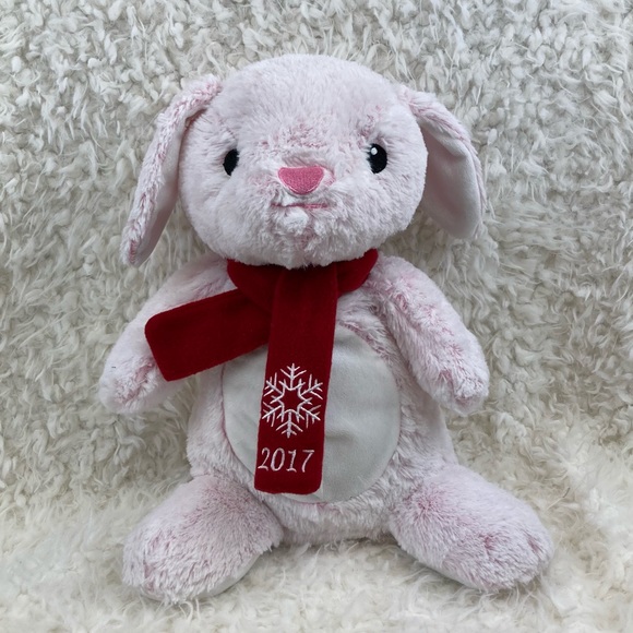 Petsmart Hope Pink Bunny Squeaky Toy Plush Stuffed Animal Toy 12”